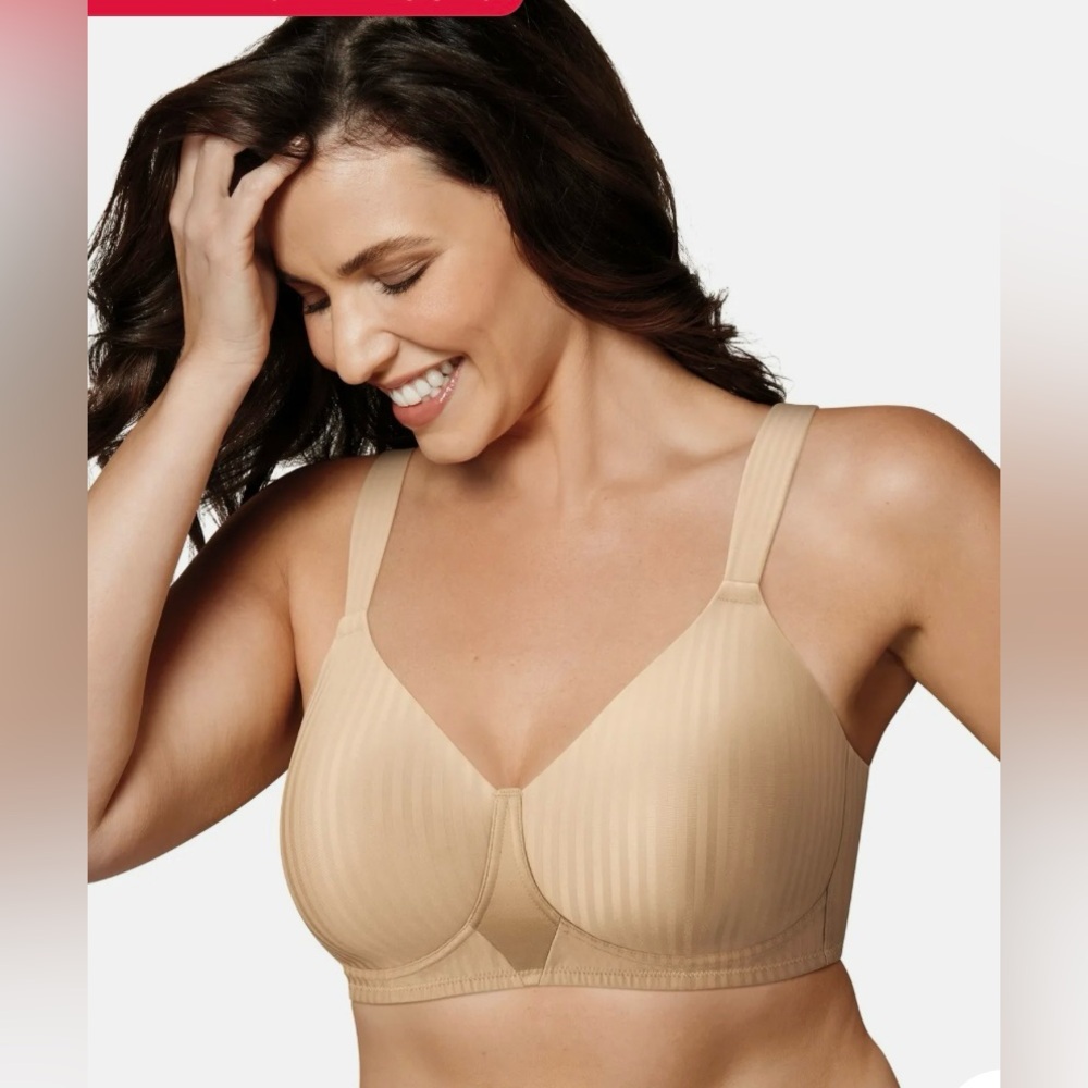 Playtex Smooth Wirefree Bra Secrets Perfectly Seamless No-Slip Comfort Sz 40 DDD